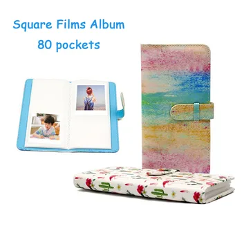 80 Kišenės Nuotraukų Albumą Fujifilm Instax Aikštėje Filmų Instax SQ20 SQ10 SQ6 SP-3 Momentinį Fotoaparatą, Foto Knyga Albumas