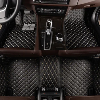 HLFNTF užsakymą odos automobilio grindų kilimėlis Chery A1 / 3/5 modeliai Tiggo Cowin Fulwin E3 E5 QQ3 6 V5 Tiggo automobilių kilimėlis automobilio stiliaus