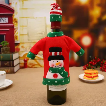 3Pcs/Daug Raudonojo Vyno Butelio Dangtelį New Year ' s Produktų, Kalėdinis vakarėlis Apdailos Prekių 2019 Dovanos Naujųjų Metų Dekoro Namai