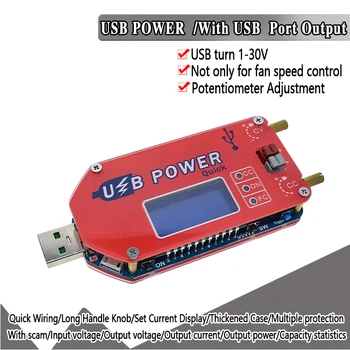 DP3A Skaitmeninis displėjus, USB reguliuojamas maitinimo modulis DC 1-30 V 15W QC 2.0 3.0 FCP Greitai įkrauti laboratorija maitinimo regulador