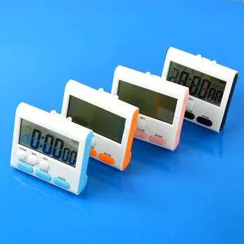 Didelis Magnetinis LCD Skaitmeninis Virtuvės Sporto Laikmačiai Skaičiuoti Iki Kepimo Laikmatis 24 Valandų Laikmatis Žadintuvas