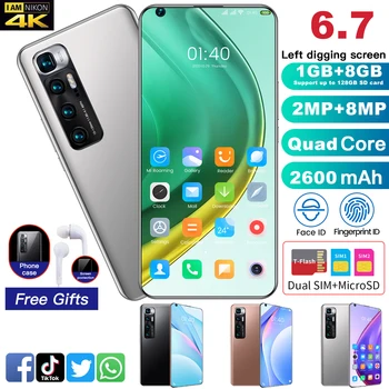 Mi 10 Ultal Išmanųjį telefoną Pasaulio Versija mobiliųjų telefonų 6.8 colių Full Screen Deka Core 2600mAh 1GB 8GB 4G LTE Tinklo Mobiliojo Telefono