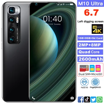 Mi 10 Ultal Išmanųjį telefoną Pasaulio Versija mobiliųjų telefonų 6.8 colių Full Screen Deka Core 2600mAh 1GB 8GB 4G LTE Tinklo Mobiliojo Telefono