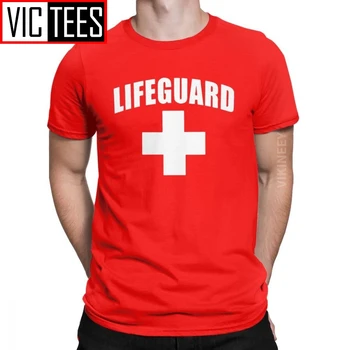 Juokinga Gelbėtojų Marškinėlius Vyrams Homme Medvilnės Marškinėliai 2020 Raudona Lifeguarding Unisex Vienoda Dovana Negabaritinių Streetwear