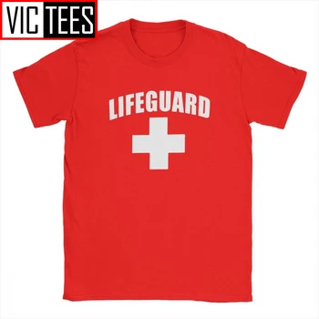 Juokinga Gelbėtojų Marškinėlius Vyrams Homme Medvilnės Marškinėliai 2020 Raudona Lifeguarding Unisex Vienoda Dovana Negabaritinių Streetwear