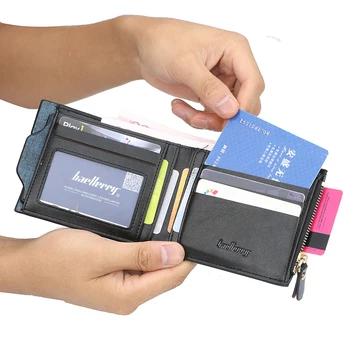 Vyriški trumpi multi-funkcija kortelę, vairuotojo pažymėjimą piniginės jaunimo multi-card laisvalaikio krepšys, piniginė