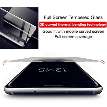 IMAK 3D Lenktas Grūdintas Stiklas Motorola Moto Krašto Plus Stiklo Visu Screen Protector for Motorola Edge + Stiklo Plėvelės