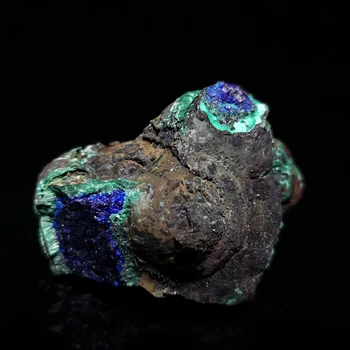 Natūralaus Malachito Azurite Mineralinių egzempliorių forma, Anhui, KINIJA A2-5sun