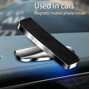 Metalo Magnetinių Telefono Laikiklis, Automobilinis Mini Magnetas Automobilinis Telefono laikiklis Montuoti Mobiliojo Paramos Universalus Stovas 360 Laipsnių Reguliuojamas