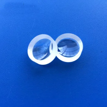 15mm Dia MIni ZF6 Optinio Stiklo Židinio Nuotolis -17.07 mm Optika LED Plano Įgaubto Stiklo Objektyvas 2VNT