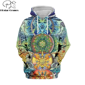 PLstar Kosmosas Hipių Mandala Trippy Abstrakčiai Psichodelinio 3d hoodies/Palaidinukė Žiemą, rudenį ilgomis rankovėmis streetwear-20