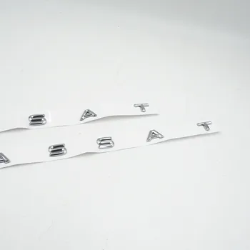 1PCS 3D Šrifto Raidės Emblema PASSAT 2019 Automobilių Stilius Refitting Vidurinė Kamieno Lipdukas Ženklelis Lipdukas VW 