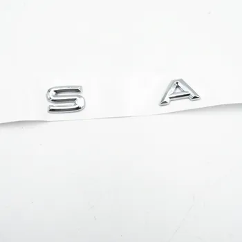 1PCS 3D Šrifto Raidės Emblema PASSAT 2019 Automobilių Stilius Refitting Vidurinė Kamieno Lipdukas Ženklelis Lipdukas VW 