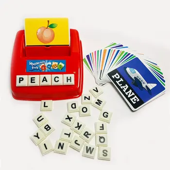 Kūrybos Anglų Ahphabet Raidžių Rašybos Žaidimas Žaislas Korteles Žodžių Atitikimo Puzzle Vaikų Ankstyvasis Ugdymas Švietimo Žaislas