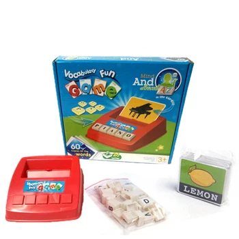 Kūrybos Anglų Ahphabet Raidžių Rašybos Žaidimas Žaislas Korteles Žodžių Atitikimo Puzzle Vaikų Ankstyvasis Ugdymas Švietimo Žaislas