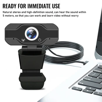 1080P HD Kamera, Built-in Mikrofono Smart Web Kamera USB Pro Stream 