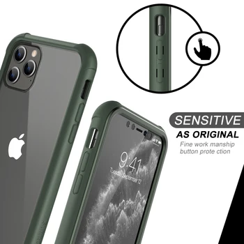 Sunku Telefono dėklas skirtas iPhone 11 Pro Max Dangtelis su Built-in screen protector PU TPU 