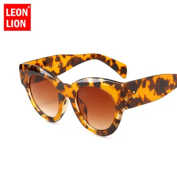 LeonLion 2021 Leopard Cateye Akiniai Nuo Saulės Moterims Mados Senovinių Klasikinių Saulės Akiniai Pirkinių Dviejų Spalvų Oculos De Sol Moteris
