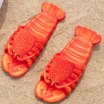 Omaras unisex juokingas vasaros paplūdimio šlepetes, merginų, šeimos batai 2020 naują atvykimo PVC Animacinių filmų gyvūnų šlepetės