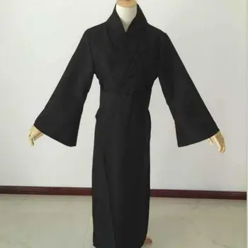 Japonų Stiliaus Vyrų Klasikinis Juodasis Samurajus Drabužiai, Helovyno Cosplay Kostiumų Tradicinių Yukata Haori Kariai Kimono Su Obi
