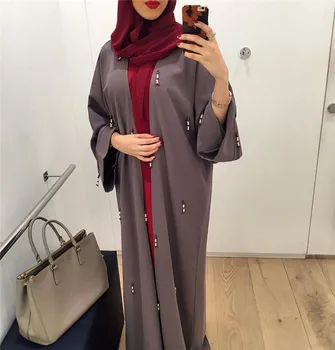 Mados Abayas moterų Artimuosiuose Rytuose Islamo Dubajus Omane Atidaryti abaja musulmonų caftan dress dubajus drabužiai moterims juoda abaja