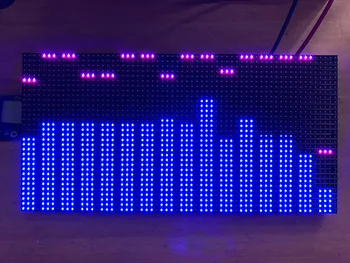 Full RGB Muzikos Spektrą Garso Lygio indikacija Analizatorius VU Meter Stiprintuvas