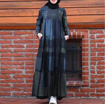 Musulmonų Mados Pynimas Suknelės Moterims, Visiškai Musulman Ansambliai Maxi Suknelė Chalatai Pavasarį Naują Abaja Dubajus Islamas Kaftan Suknelė Vestidos