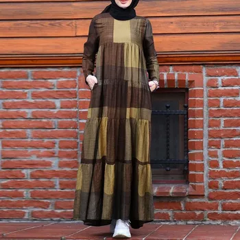 Musulmonų Mados Pynimas Suknelės Moterims, Visiškai Musulman Ansambliai Maxi Suknelė Chalatai Pavasarį Naują Abaja Dubajus Islamas Kaftan Suknelė Vestidos