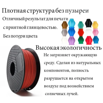 Fulcrum gijų plastiko ABS/PETG/PLA/PLUS 1.75 mm 0.5-1 kg/3D spausdintuvą,creality ender-3/pro/v2/anycubic/iš Rusijos