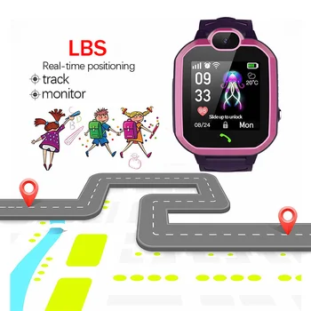 LIGE Naujų Vandeniui Smart Žiūrėti Vaikams LBS Bazinės Stoties Nustatymo Laikrodžiai Vaikų Smart Žiūrėti Vaizdo Skambučių Vaikas smartwatch