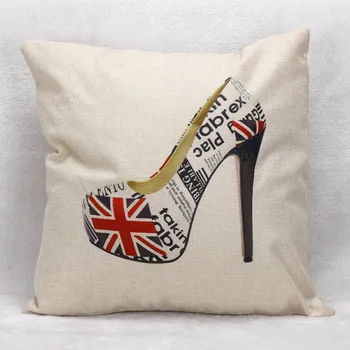 Britų Stiliaus Pagalvėlė Padengti Royal Guard Sąjungos Jack JK Vėliavos Meilė Londono Aukštos Obcasie Batų Lino Pagalvių užvalkalus