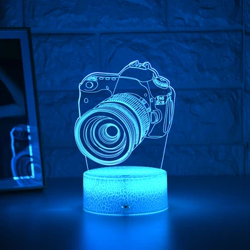 Naujausias Kid Šviesos Naktį 3D LED Nakties Šviesos Kūrybos Lentelė, Naktiniai staleliai, Lempa Romantiška Fotoaparato šviesos Vaikai Gril Namų Dekoravimo, Dovanų