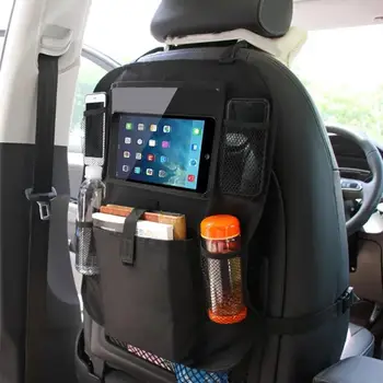 1/2 VNT Automobilių galinės Sėdynės Organizatorius Vaikams Automobilių galinių sėdynių Padengti Gynėjas su Touch Screen Tablet Turėtojui Ateityje Kilimėliai su Kišenėje Žaislai