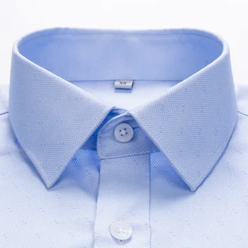Aukštos kokybės grynos medvilnės ne geležies gerai tinka formalaus vyrų socialinės dryžuotas marškinėliai ilgomis rankovėmis vyrų drabužiai be krūtinės kišenėje