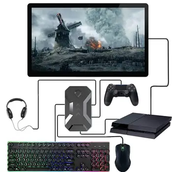 Naujos Klaviatūros, Pelės Adapterį Aukštos Kokybės Žaidimų Konsolės Adapteris Keitiklis su Headset Jack PS4/Xbox/PS3/Jungiklis Dropshipping