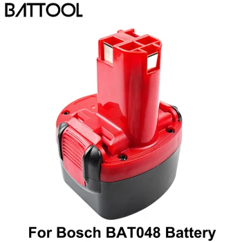 Battool 3.0 Ah 9.6 V NI-MH BAT048 daugkartinio Įkrovimo Baterija Bosch 9.6 V PSR960 BH984 BAT119 BAT100 BAT001 BPT1041 BH974 2607335260