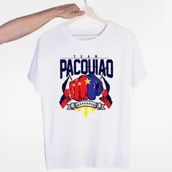 Vyriški Filipinai MVP Manny Pacquiao MP Boksininkas T-shirt O-Kaklo trumpomis Rankovėmis, Vasaros Atsitiktinis Mados Unisex Vyrų ir Moterų Marškinėlius