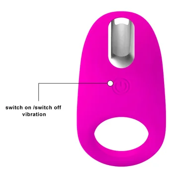 OLO Vyrų Gaidys Žiedas Vibratorius Vibruojantis Varpos Žiedas USB Įkrovimo Silikono Atidėti Ejakuliacija 7 Režimai Sekso žaisliukai Vyrams