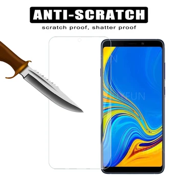 3pcs Grūdintas Stiklas, Apsauginis Stiklas Ant Samsung Galaxy A9 pro 2019 A9 2018 A8 Plius 2018 A9200 A750 A730 Screen Protector