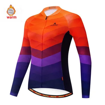 2020MILOTO DVIRAČIŲ DŽERSIS PRO komandos sporto jersey ponios žiemos pliušinis dviračių ilgomis rankovėmis kostiumas Ropa Ciclismo dviračių triatlonas