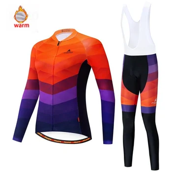 2020MILOTO DVIRAČIŲ DŽERSIS PRO komandos sporto jersey ponios žiemos pliušinis dviračių ilgomis rankovėmis kostiumas Ropa Ciclismo dviračių triatlonas