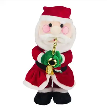 Kalėdų Elektros Santa Claus ir Kalėdų Skrybėlę Elnių, Sniego Muzikos, Šokių Lėlės Dovana Žaislai, papuošalai Vaikų, 4 vnt.