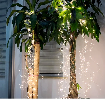 TPGEBO LED Lauko Saulės Lempos String Žibintai 100/200 Led Pasakų Atostogų Kalėdų Vakarėlį Girliandą Saulės Sodas Vandeniui