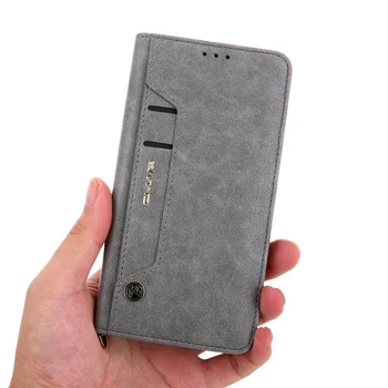 YXAYN Magnetinio Oda Prabangus Piniginės Flip Case For Galaxy S9 S10 S20 S20Ultra Pastaba 10 9 Dangtis