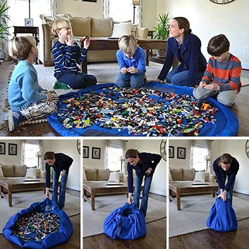 ZUCZUG Naujas Nešiojamas Greitai Saugojimo Krepšys Vaiko Žaislai Žaidimas Lego Žaislų Pluošto Kišenėje Didelės Praktinės Vandeniui Nešiojamų Organizatorius Krepšys