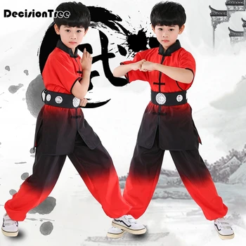 2021 kinijos kung fu drabužiai berniukams, mergaitėms, tradicinių wushu vienodos kovos menų rinkinius vaikams, vaikų etapo rezultatus kostiumai