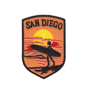 San Diego Išsiuvinėti Vintage Stiliaus Pleistras Ženklelis Emblema Tinka visų rūšių drabužių ir kelnės