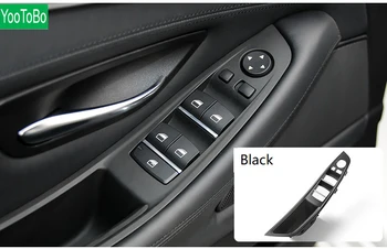 BMW 5 Serijos F10 F11 F18 vidinės rankenos kairės priekinės Vidaus duris Porankiu skydelis vairuotojo sėdynė mygtuką perjungti rėmo saugojimo dėžutė
