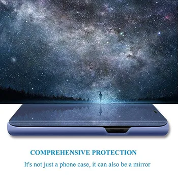 Honor10X Veidrodis Smart Flip Case For Huawei Honor 10X Lite atsparus smūgiams gaubtas, Skirtas PAGERBTI 10X Lite Aiškiai Matyti, Protingas Telefono Apvalkalas