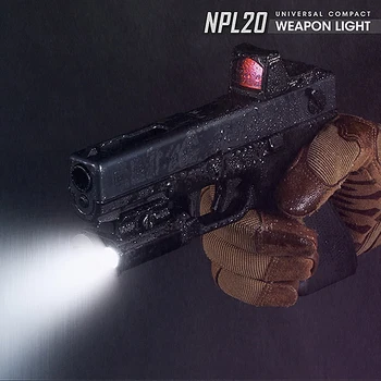 NITECORE NPL20 Ginklas Šviesos Įkrovimo Taktinis Žibintuvėlis CREE XP-G3 S3 LED 460 Lumen Led Žibintuvėlis Šaudymo Sporto